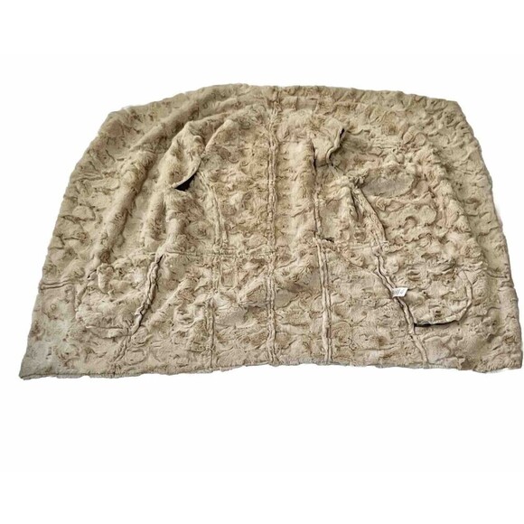 Faux Suede Shearling Distressed Soft Oversized Boho Festival‎ Statement Vest - Picture 7 of 10